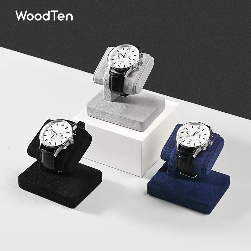 WoodTen  Velvet Bracelet Display Rack Bangle Watch Hairband Jewelry Storage Stand Holder Organizer  Watch Display Props