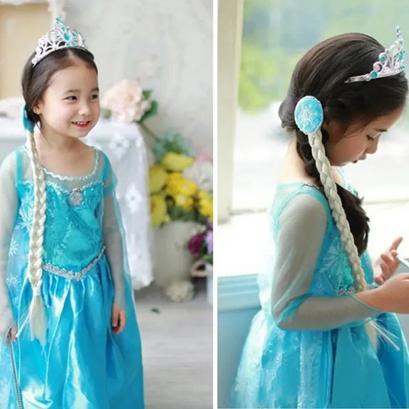 TAGLIA 160 grande ragazza Costume Cosplay Per Le Ragazze 2 Elsa Regina Principessa Paillettes Maglia Vestire Con Costumi cosplay Principessa