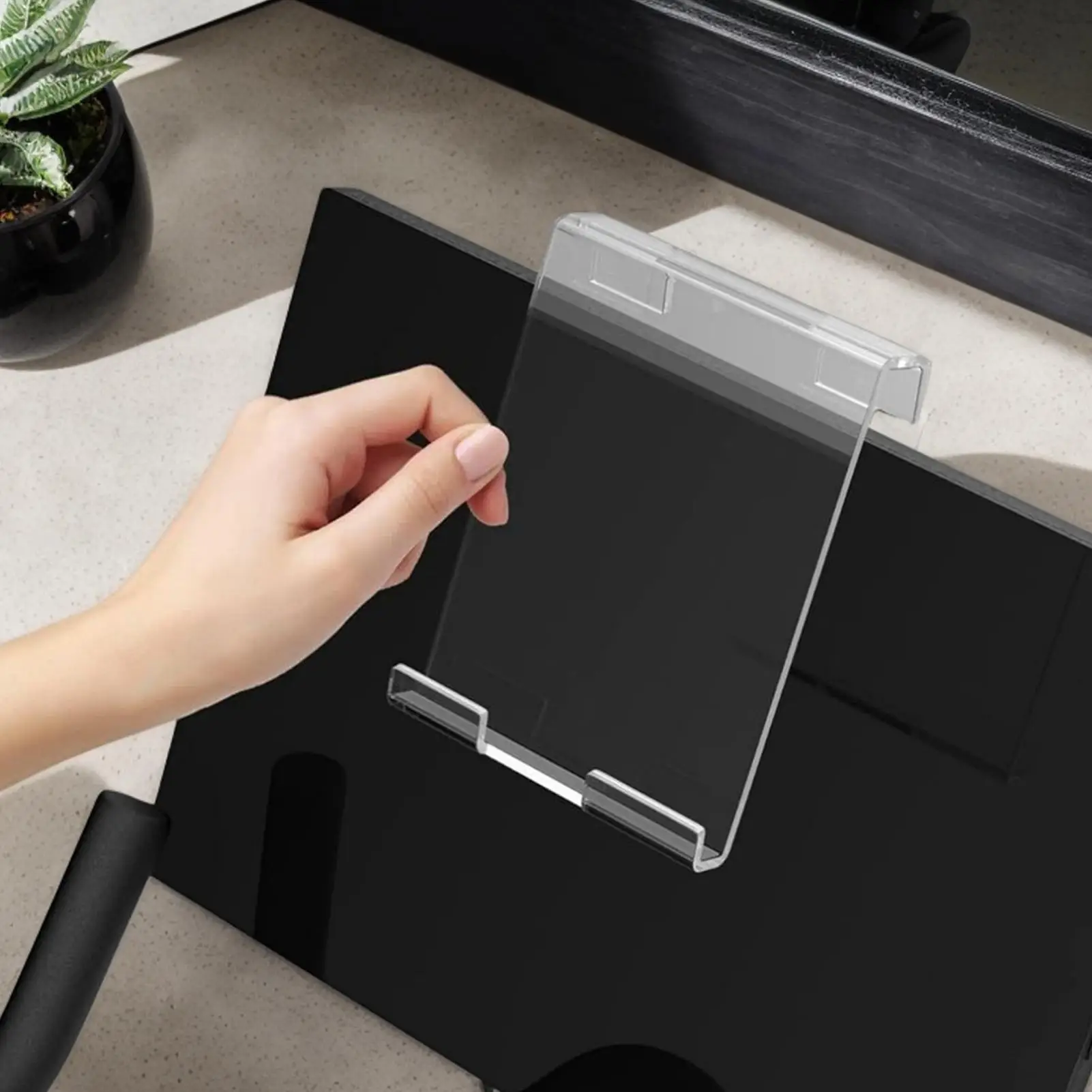 Подставка для планшета для велотренажера, акриловая подставка для телефона для велотренажера, аксессуар для домашнего фитнеса, тренажерный зал, кронштейн для планшета для беговой дорожки