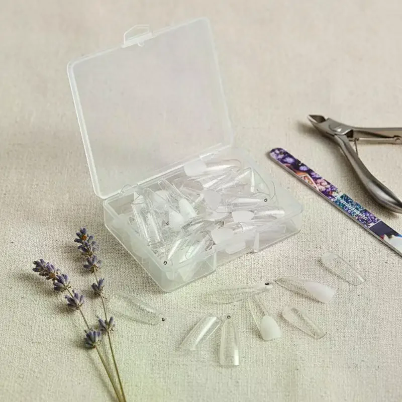 120 Pcs/Set Clear Dual Forms False Nails Full Cover Quick Building Gel Mold Tips Nail Extension Molds Upper Forms For Nails Tips