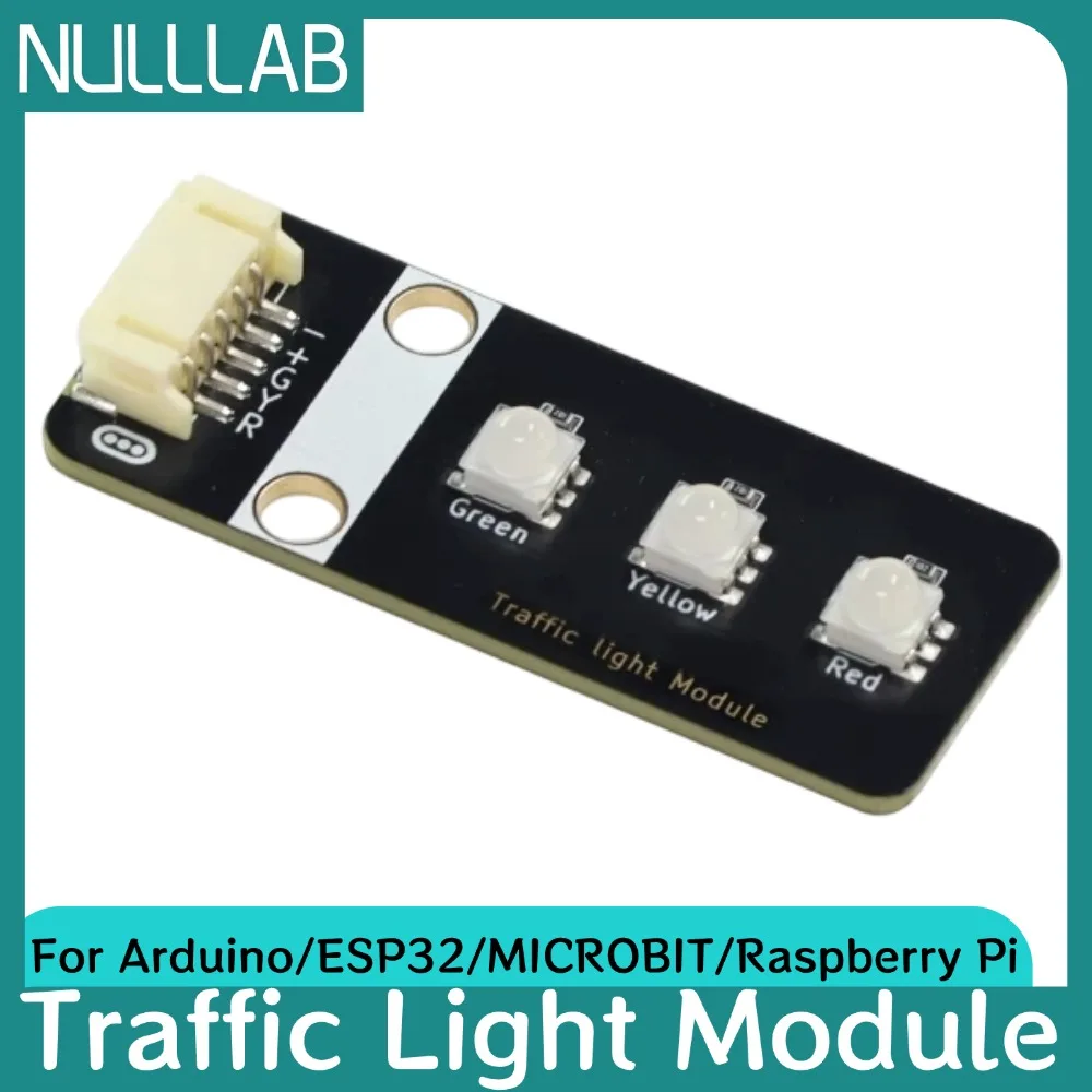 LED Traffic Light Signal Module Red Green Yellow 3.3V 5V Active Low Control For Arduino ESP32 Pi Micro:bit STEM Education DIY