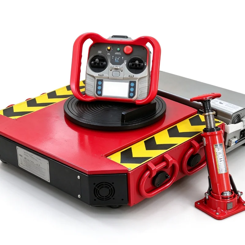 Battery Powered Electric Transfer Cart, Industrial Electric Trolley for Heavy Equipment Installation & Workshop Transport