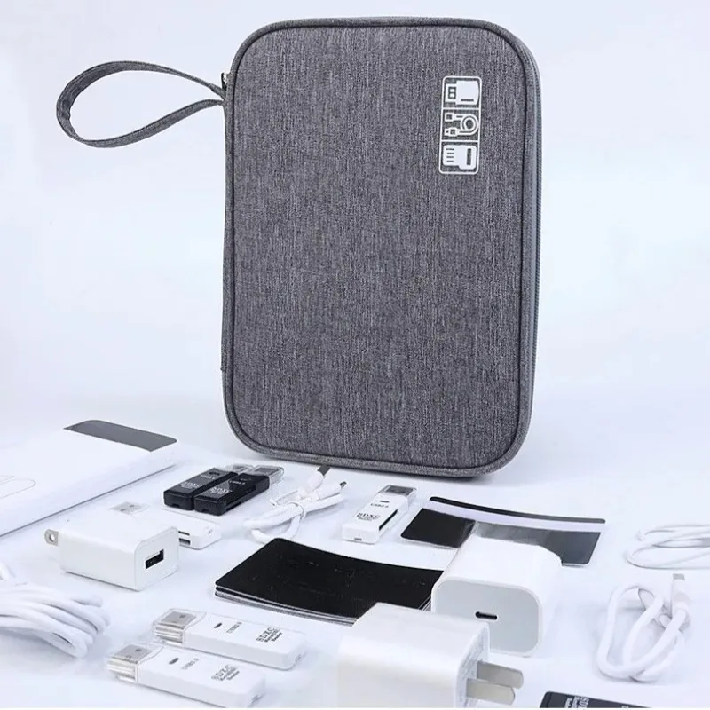 Travel Cable Storage Bag Portable Waterproof Digital Electronic Storage Bag USB Data Cable Charger Plug Storage Bag Cable Storag
