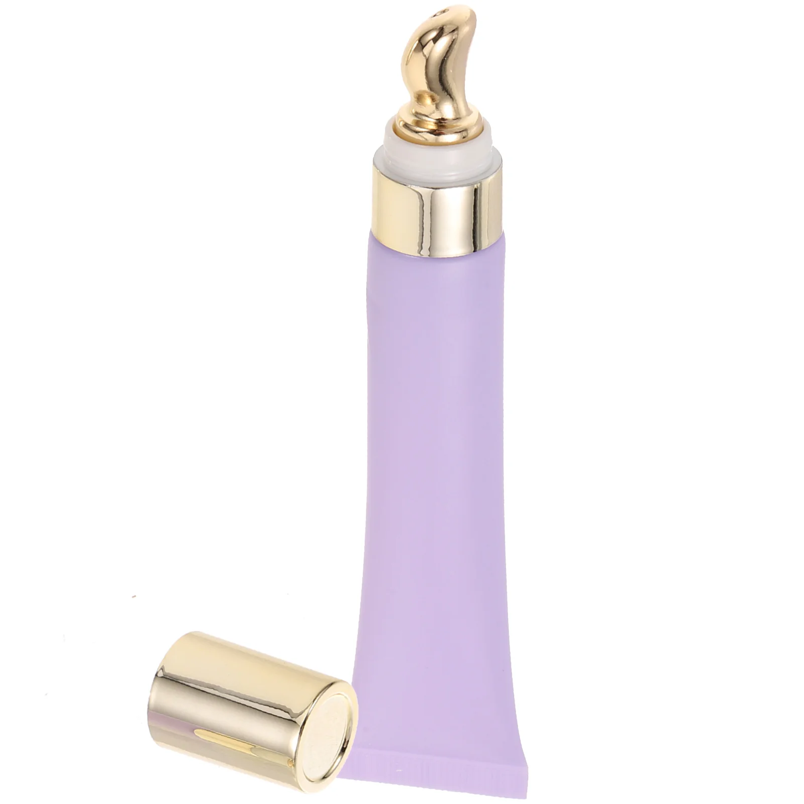 

20ml Purple Matte Tube Zinc Alloy Massage Head Eye Cream Packaging Travel Tubes Empty Dispenser Refillable Container