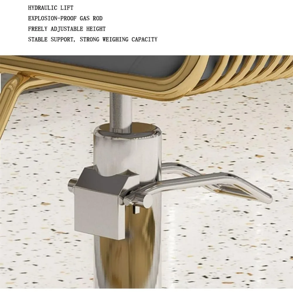 كرسي حلاق دوار هيدروليكي قابل للتعديل لصالونات تصفيف الشعر والشامبو #5