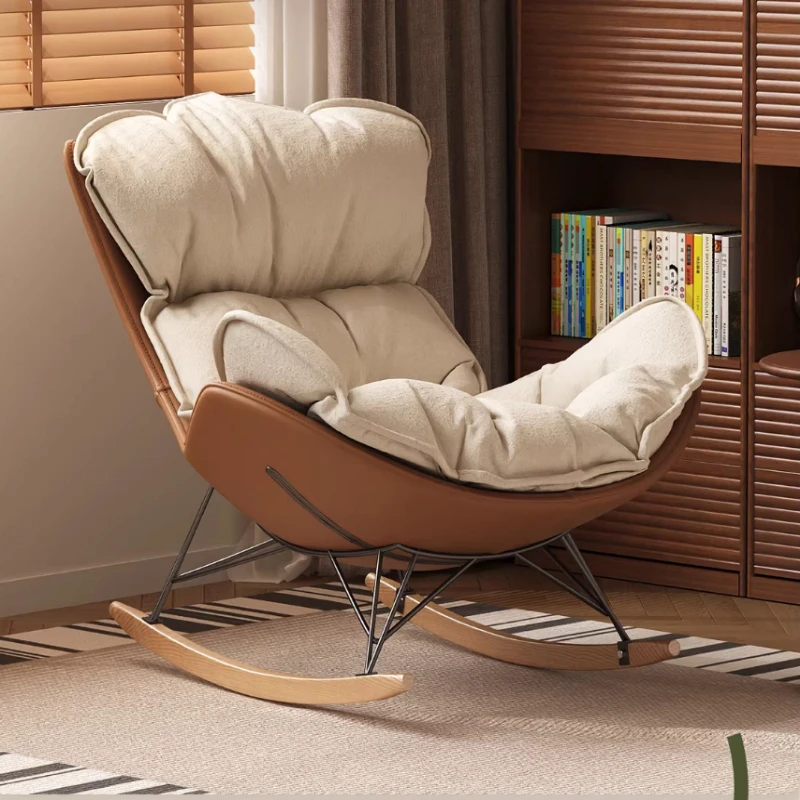 

Living room lounge chair adult leisure modern minimalist rocking chair comfortable single lazy person 리클라이너 Indoor furniture