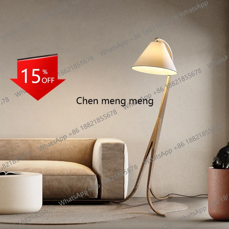 E153 New living room floor lamp bedroom vertical creative high-end atmosphere Nordic