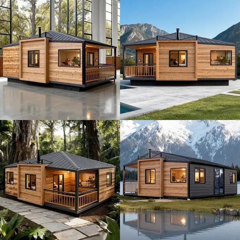 sell like hot cakes Modern Breathable 20ft 40ft Expandable Container House Prefabricated Villa Venezuela 3 Years Warranty