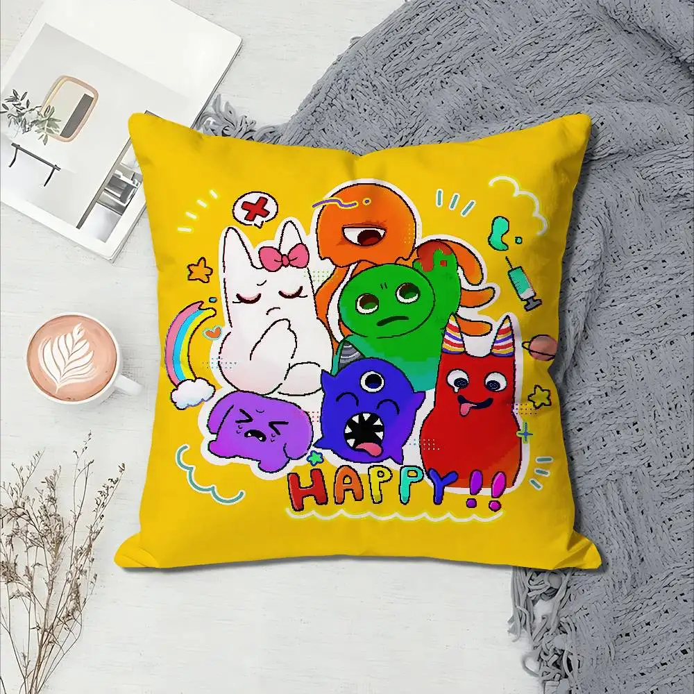Game G-Garten of B-Banban Anime Celebrity Merchandise All-Match Printed Pillow Case Sofa Car Office Room Decoration Protector