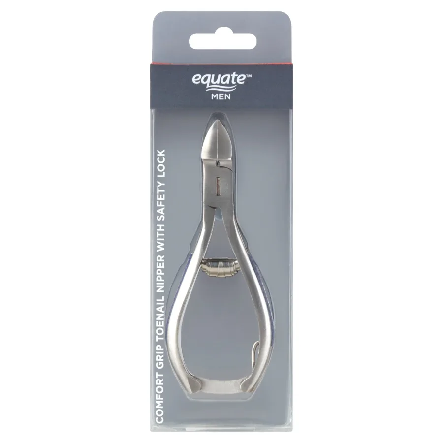 

Men's Comfort Grip Toenail Nipper with Safety Lock for Nail Care of Thicker Harder Nails in Home and Travel Use Ergonomic Desig