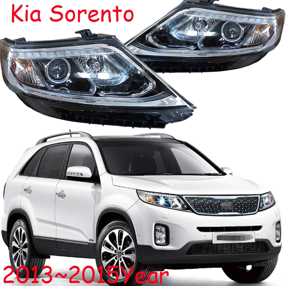 

1 шт., автомобильные фары для KIA sorento 2013 ~ 2015y, автомобильные аксессуары, фары для KIA Sorento, противотуманные аксессуары