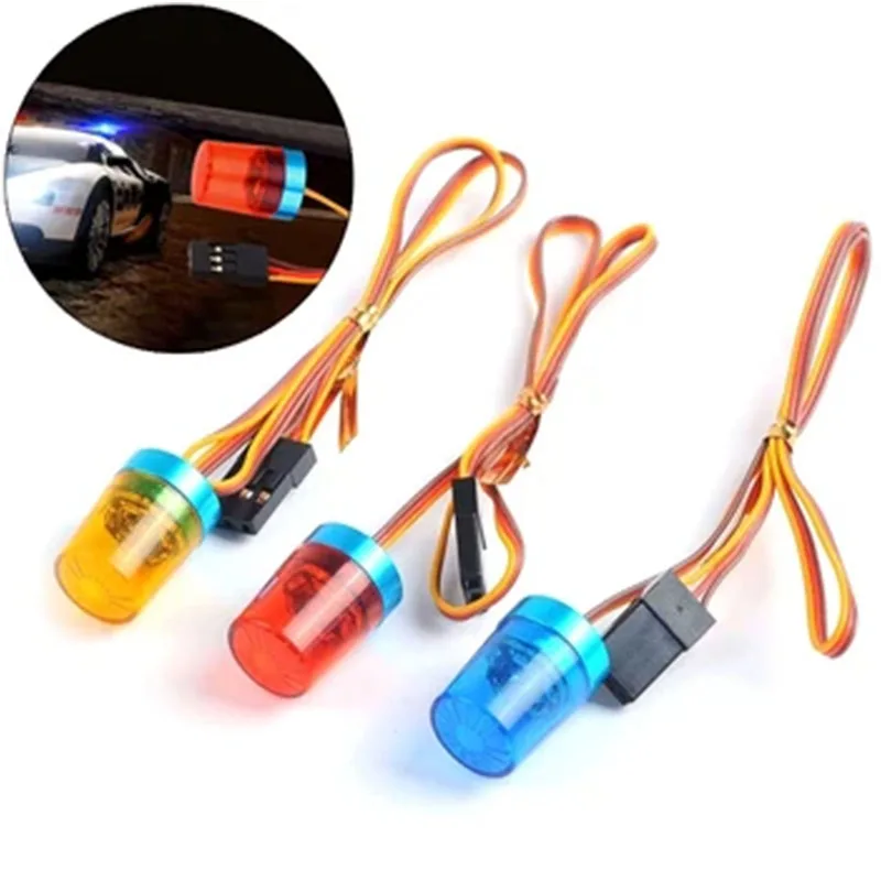 Multi-função lâmpada led strobing-jateamento/piscando/luz rotativa para 1/10 rc modelo carro 1:14 tamiya trator rc caminhão de engenharia