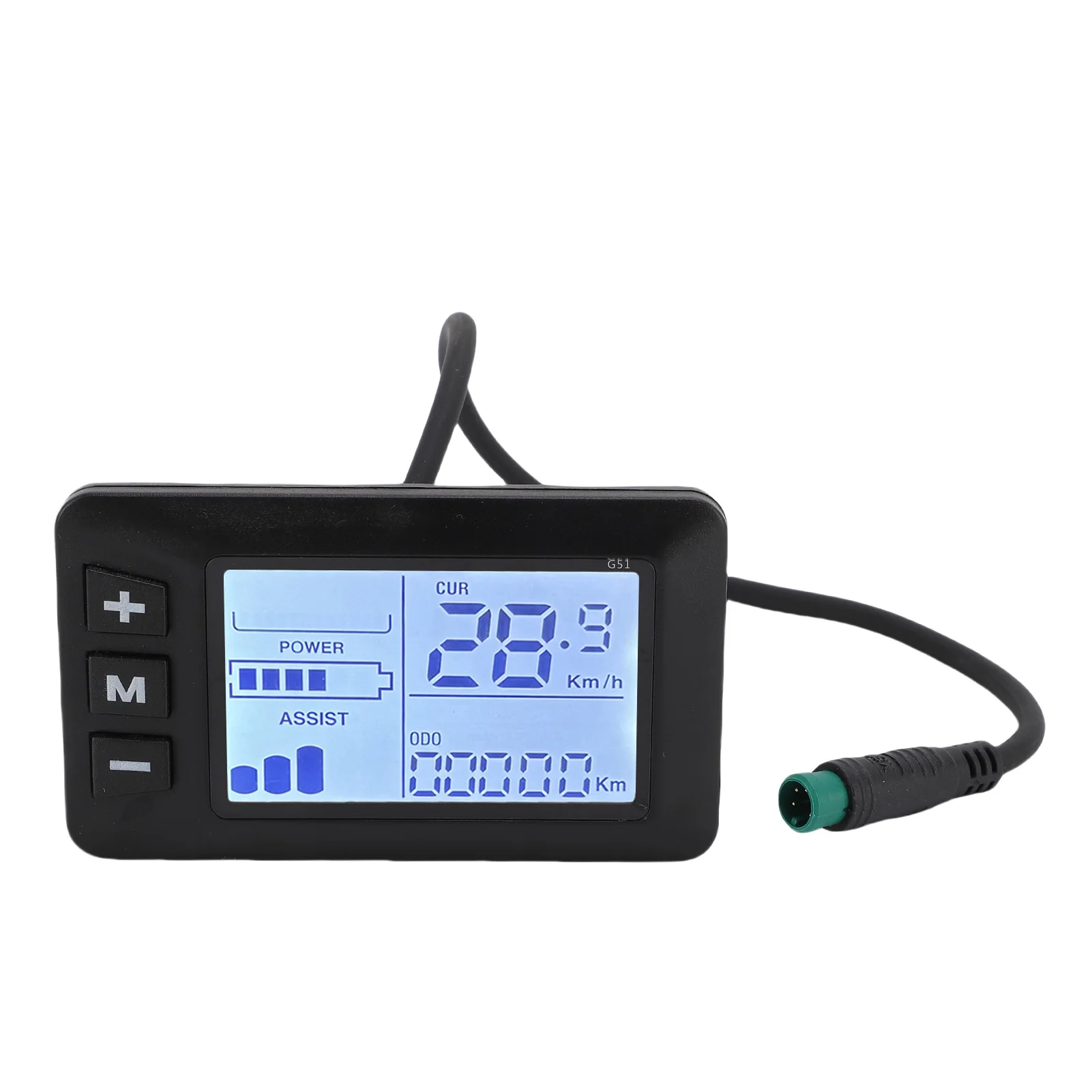 Pantalla LCD para bicicleta eléctrica, conector a prueba de lluvia de 5 núcleos, regulación de velocidad precisa, pantalla de Panel para patinete eléctrico