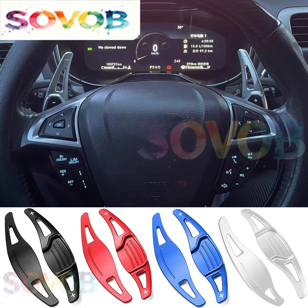 For Ford Fusion Mondeo Vignale Titanium Platinum Wagon ST-Line SE Car Steering Wheel Paddle Shift Extension Shifters DSG Sticker