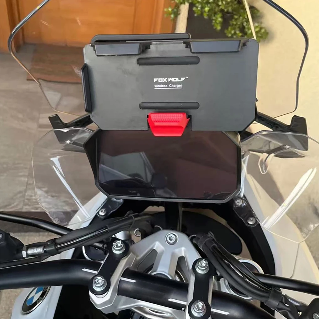 

Для R1250GS ADV Беспроводная зарядка мобильного телефона Навигационный кронштейн F900R S1000XR Мотоцикл Беспроводная зарядка R1300GS
