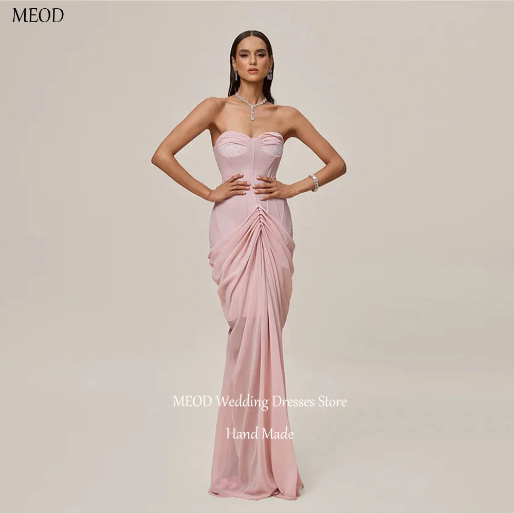 MEOD Meerjungfrau-elegante Abendkleider für Damen, herzförmig, rückenfrei, formelle Ballkleider, bodenlang, Vintage, ärmelloses Kleid, individuell gestaltet