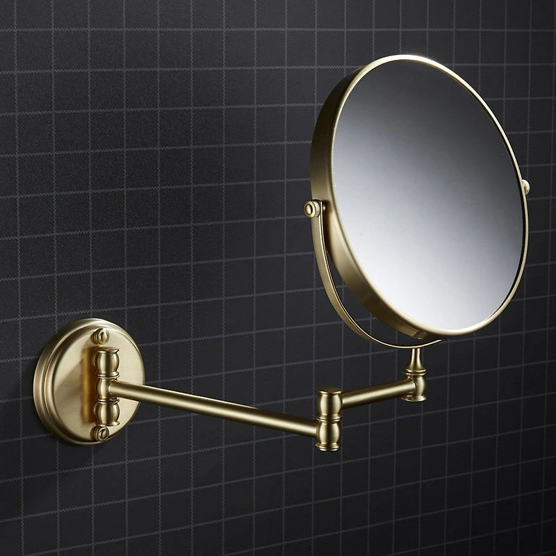 LED Non Punching Bath Mirrors Folding Wall Mirror Multifunctional Bathroom Fixtures and Accessories Double Side Smart Mirror