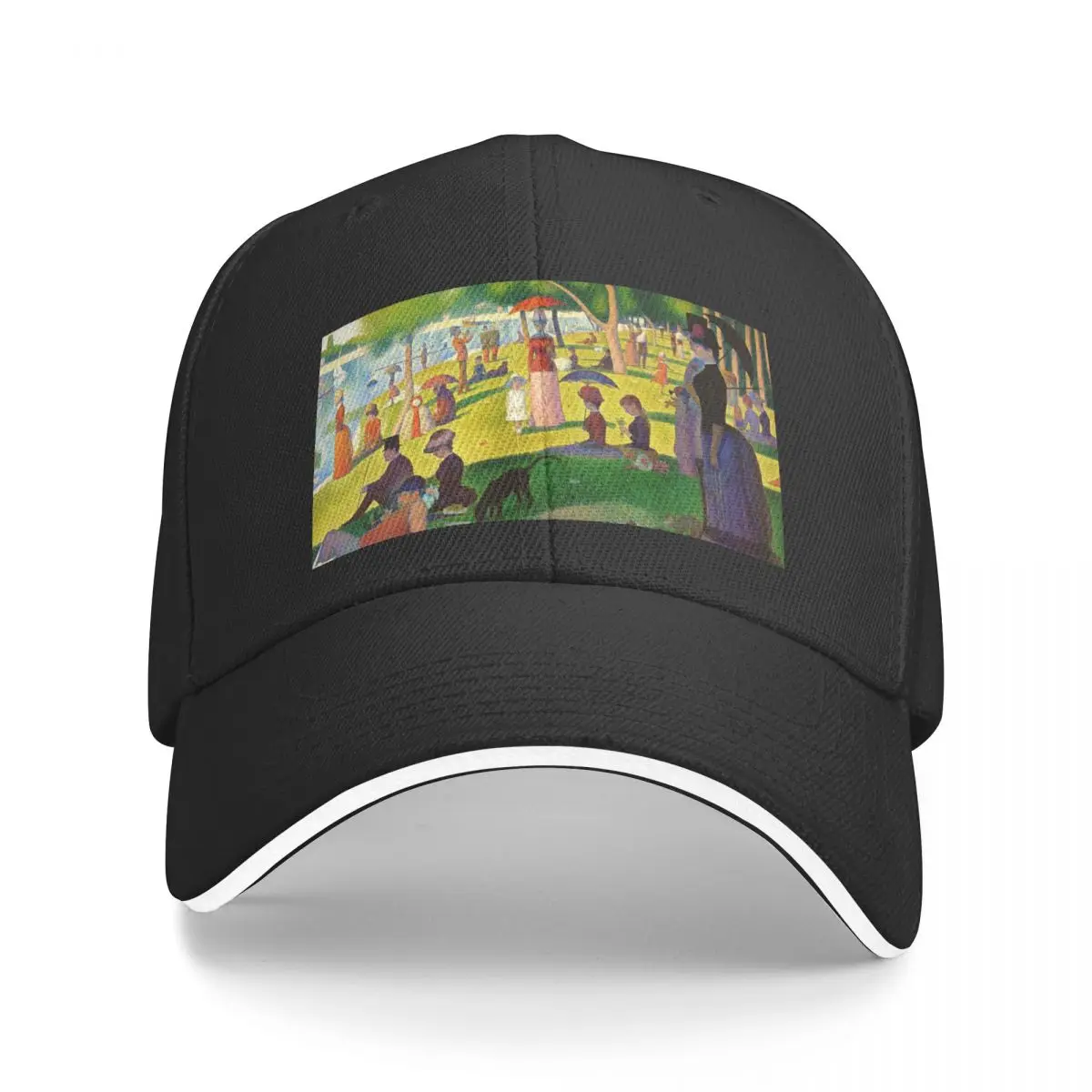 

A Sunday Afternoon on the Island of La Grande Jatte - Georges Seurat Baseball Cap Hat Baseball Cap Trucker Cap Hats Man Women's