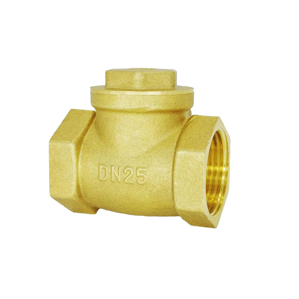 1 Inch BSPP Swing Check Valve Prevent Water Backflow Golden DN25