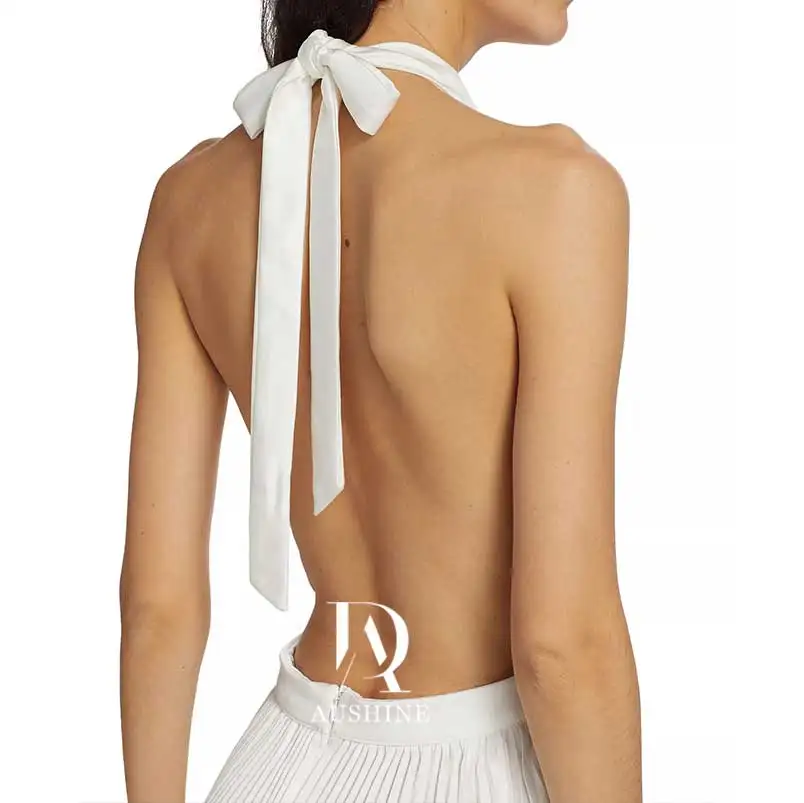 Aushine Customized Birthday Evening Dress Ankle Length Sleeveless Summer Elegant Wedding Party Gowns For Women Arab 2024