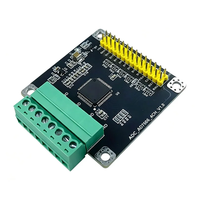 4-Channel 16-Bit ADC Data Acquisition Module Based on AD7606-4, 200kSPS Synchronous Sampling, ±10V Input, SPI/Parallel Interface