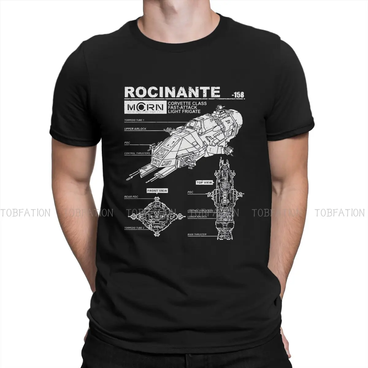 The Expanse Rocinante 158 T Shirt Vintage Teenager Grunge High Quality Tshirt Large O-Neck Men Tshirts