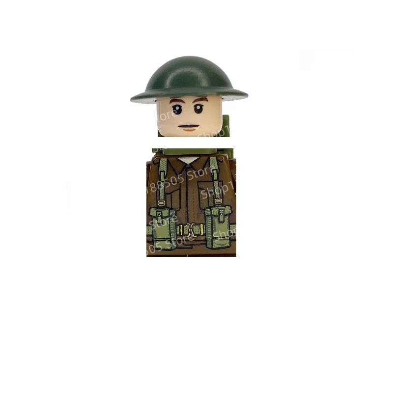 

MOC Military Building Blocks Doll New World War II British German Soviet Infantry Model Toys Holiday Gifts Ornaments Collection
