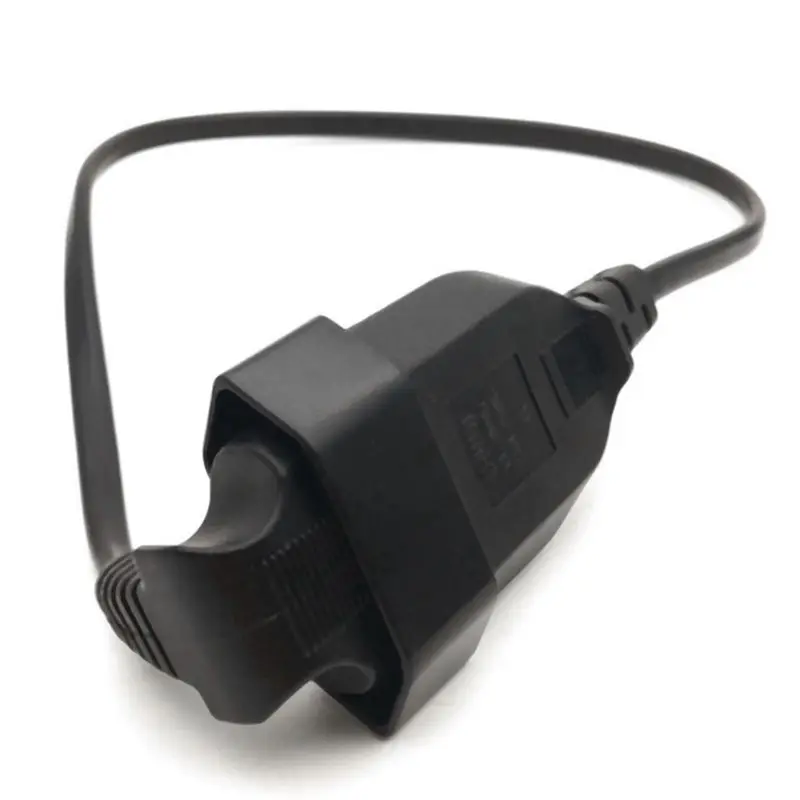 Daily Sale 6X Europea 90 Degree Male Plug To Female Socket Power Extension Cable For PC Computer PDU(0.)