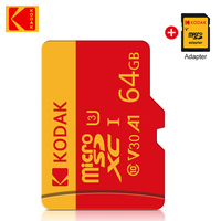 Kodak Class 10  Memory Card 64GB U3 V30 4K Full HD Micro TF Memory Flash Card for Phone/Computer/Camera
