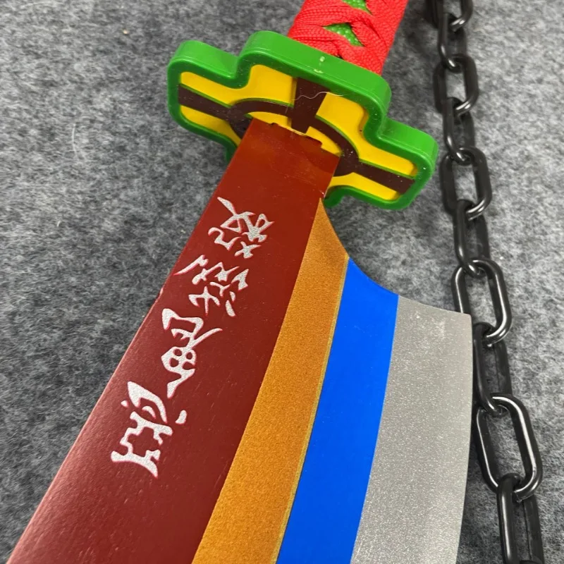 79 cm/31.01in Demon Slayer Legno Katana Spada Anime Periferiche Arma Puntelli Modello Cosplay Regali Artigianato Da Collezione Giocattoli All'aperto