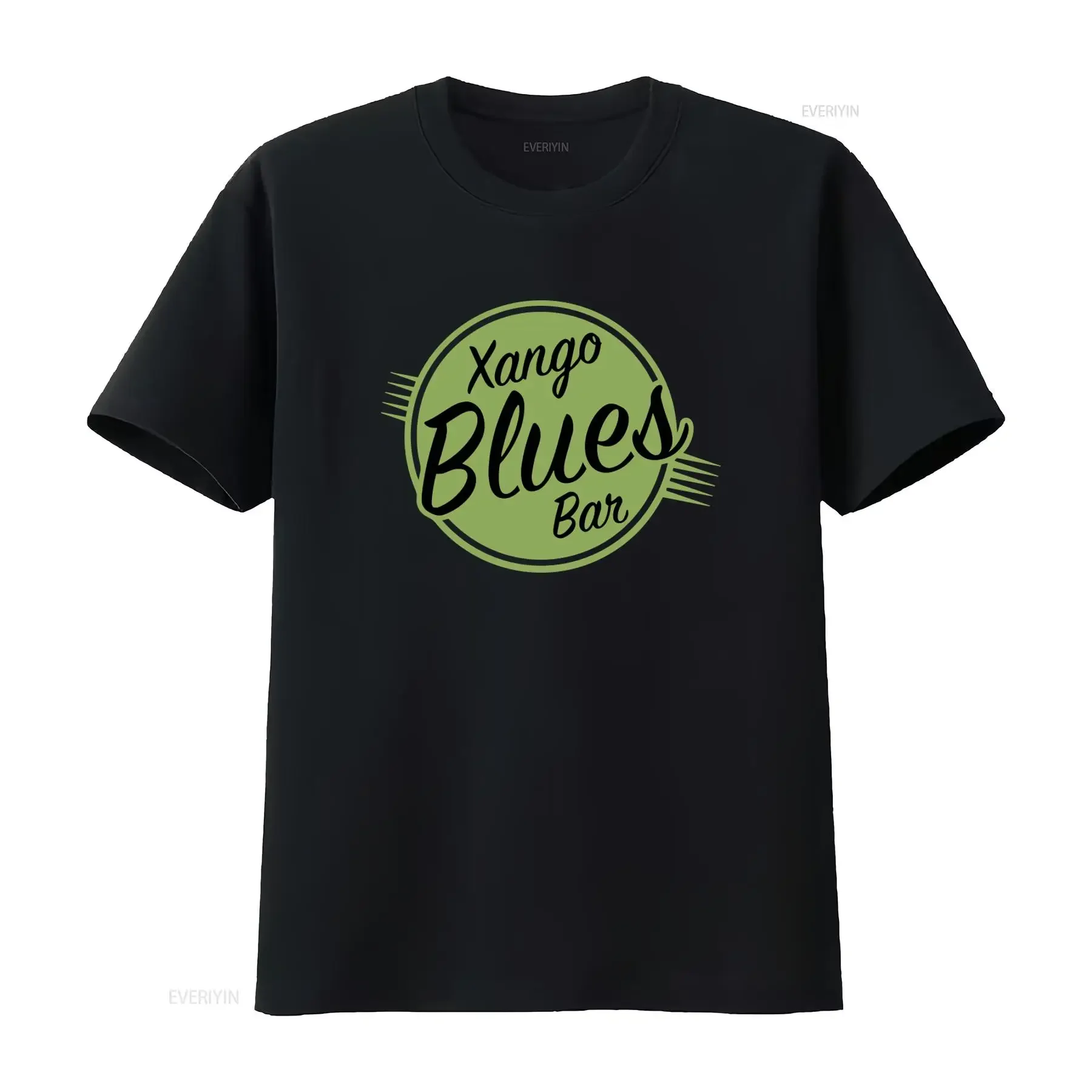 Camiseta Food Chain Magnate Inspired Xango Blues Bar para moda casual, con estampado genial, vintage, lavada, suave, transpirable, a la moda