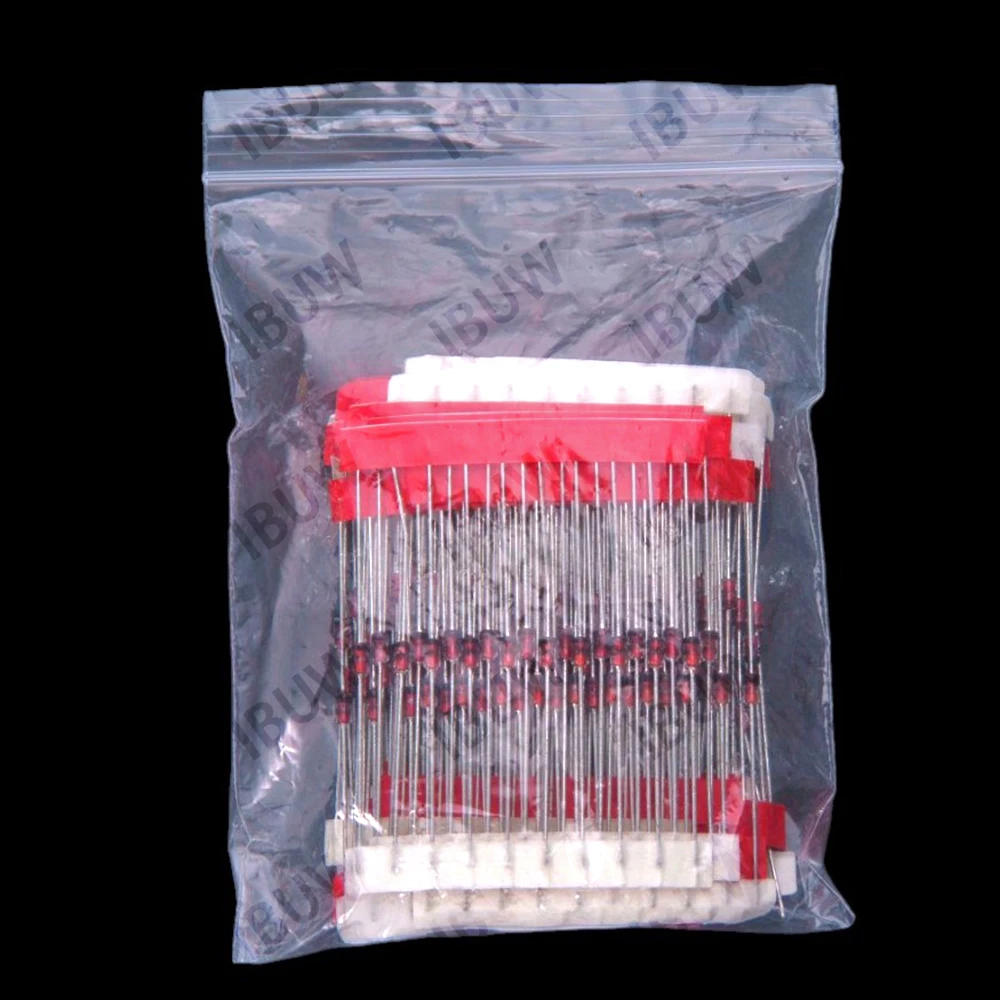 30Values 3V-47V Each 5V6 6V2 6V8 10PCS 1W Zener Diode Package Component Package DO-41 3V 3V2 3V6 3V9 4V3 4V7 5V1