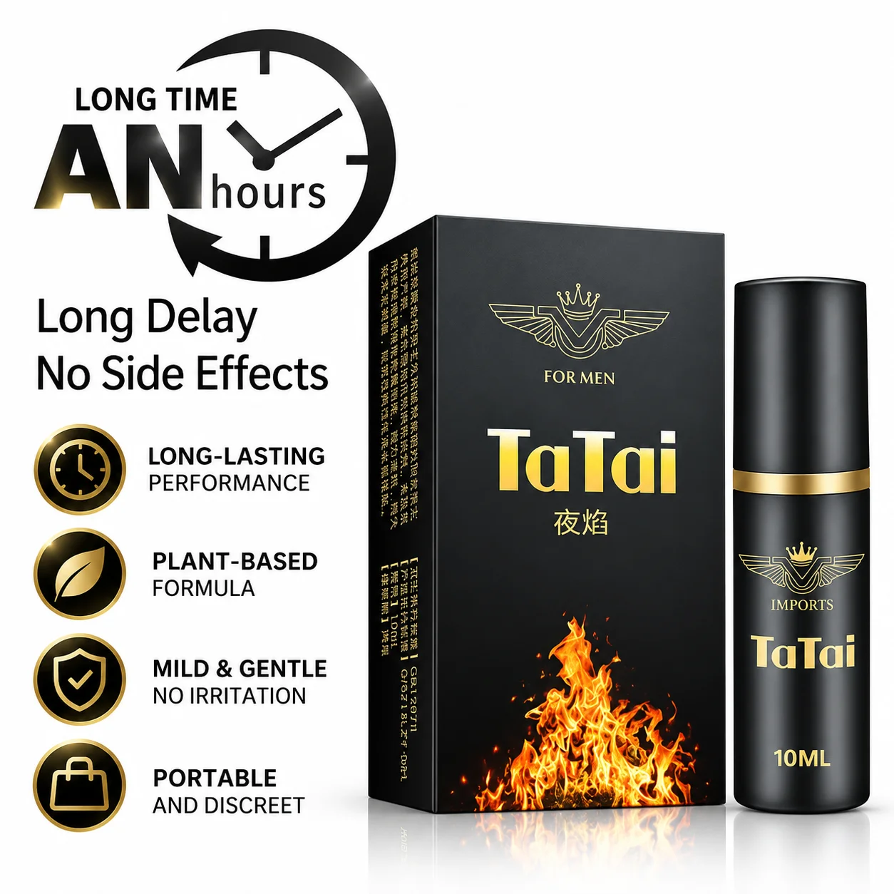 Herbal Delay Time Spray For Men Last Longer Sex Strength Penis Erection Enhancement Enlargement Oil view 5