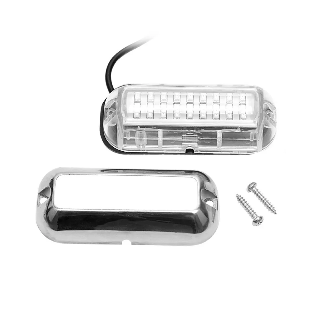 

Подводный светильник из нержавеющей стали 50 Вт с 27 светодиодами для лодок, плавучих мостов, морских судов, эффективный, водонепроницаемый