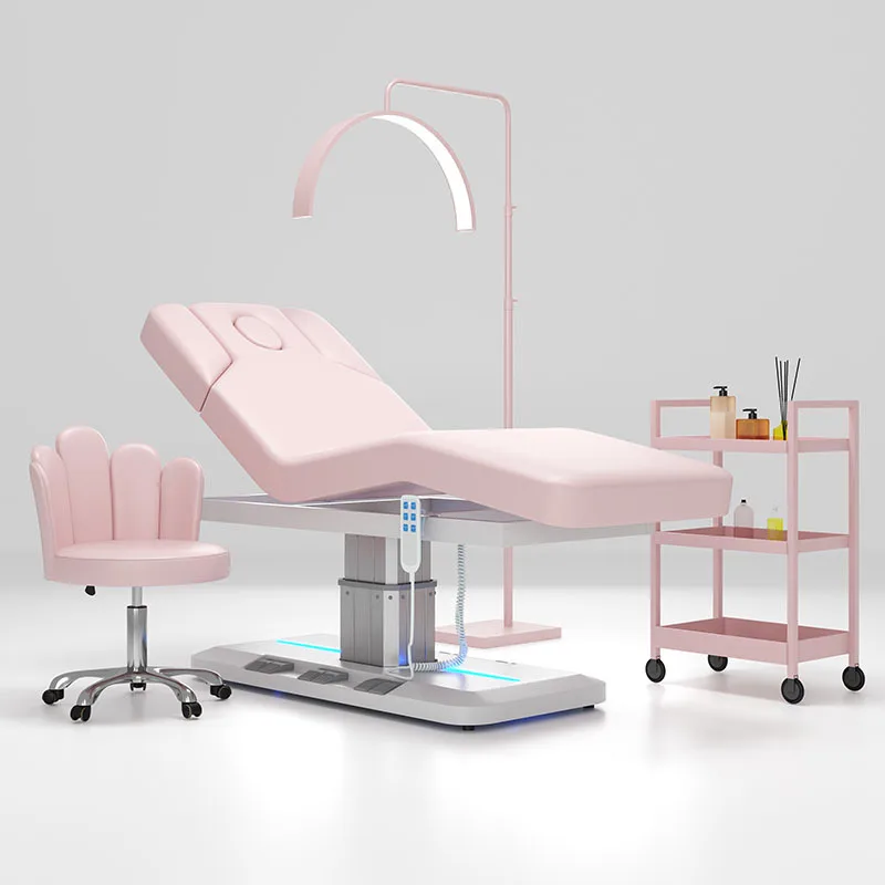 High-end electric beauty bed, special skin management for beauty salons, heated spa massage bed, facial injection body bed