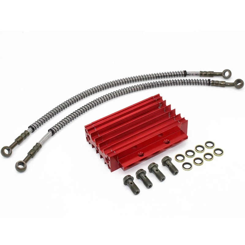 

Motorcycle Oil Radiator Set Aluminum Alloy for LIFAN 110 125CC Dirty Bike Pit CRF Oil Monkey Quad ATV Bike