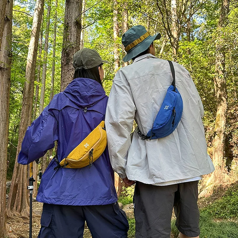 

Спортивная нагрудная сумка большой емкости, нейлоновая контрастная сумка через плечо, сумка для пельменей в корейском стиле, многофункциональная мужская поясная сумка для путешествий