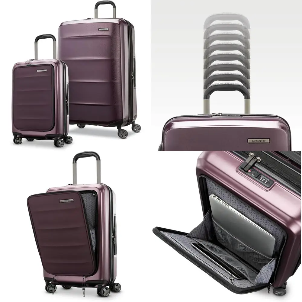 

Комплект багажа из двух частей с ручной кладью 21 дюйм и расширяемыми легкими чемоданами из твердой древесины диаметром 28 дюймов.