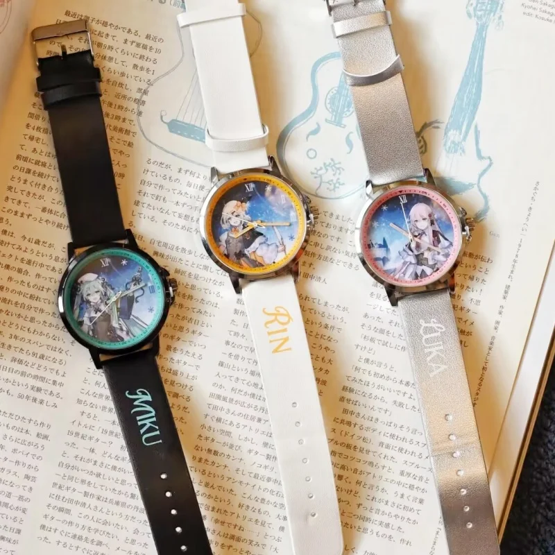 

New Original Hatsune Miku Snowy Night Series Wrist Watch Blind Box Anime Peripheral Collection Toys For Girls Anime Fans Gifts