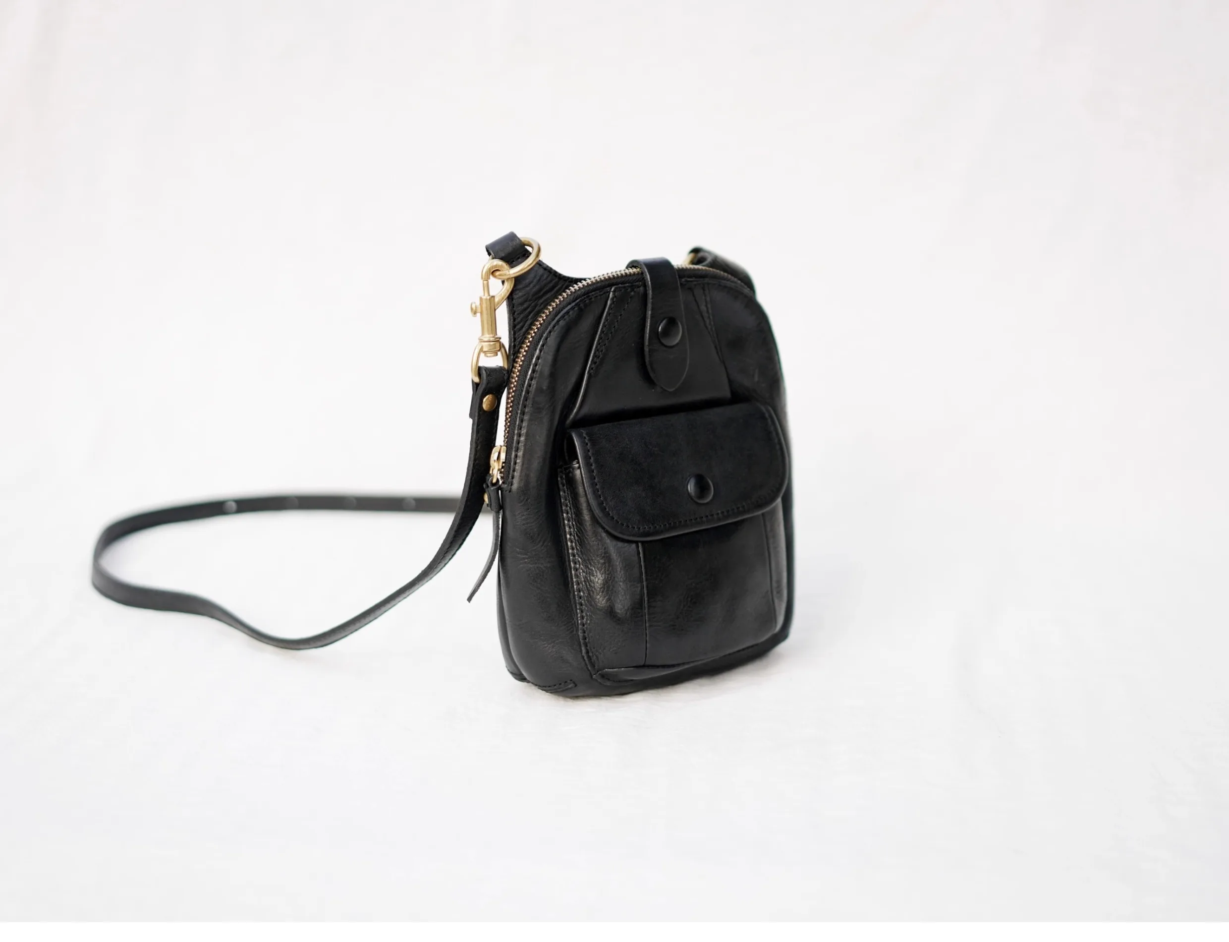 Outdoor Casual Luxus echtes Leder Damen Telefon Umhängetasche Wochenende Party handgemachte Kuh Leder Damen Umhängetaschen – Detail 5