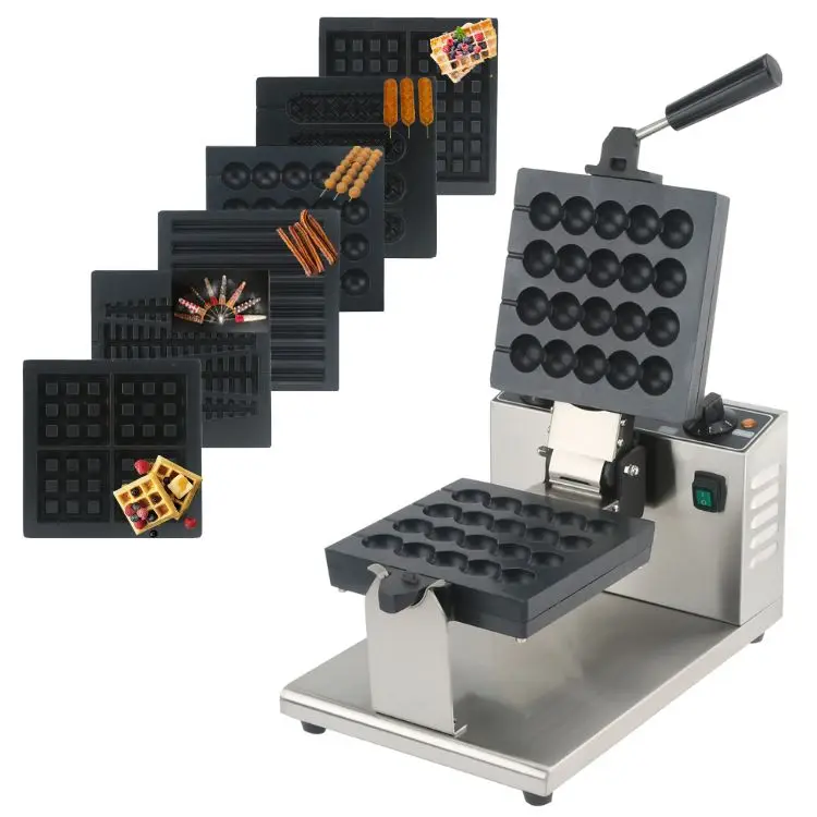 

Commercial Chocolate Waffle Stick Machine Bubble Waffle Stick with Removable Plates
