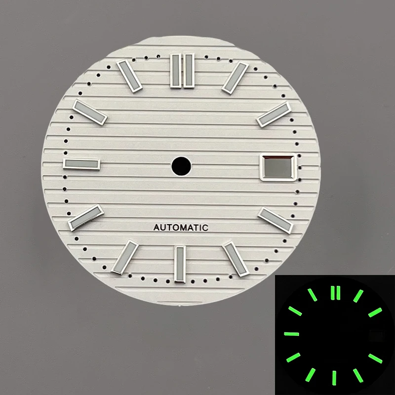 وزارة الدفاع 30.5 مللي متر ساعة الطلب الأخضر مضيئة الهاتفي صالح ل NH35 NH36 اليابان حركة نوتيلوس ساعة ميكانيكية الطلب استبدال أجزاء