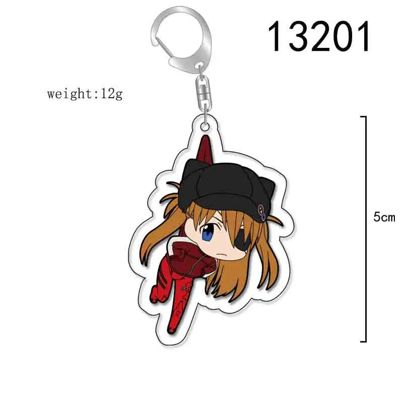 Anime Shinji Asuka Cosplay Acrylic Key Chain Keychain Pendant Prop Accessories
