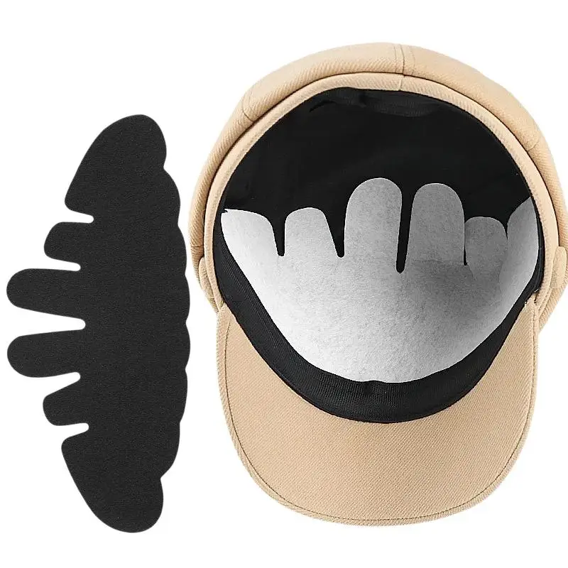 5Pcs Pack Knitted Hat Brim Sweat Absorbing Patch All Season Baseball Cap Safety Helmet Anti Sweat Lining Pad.~