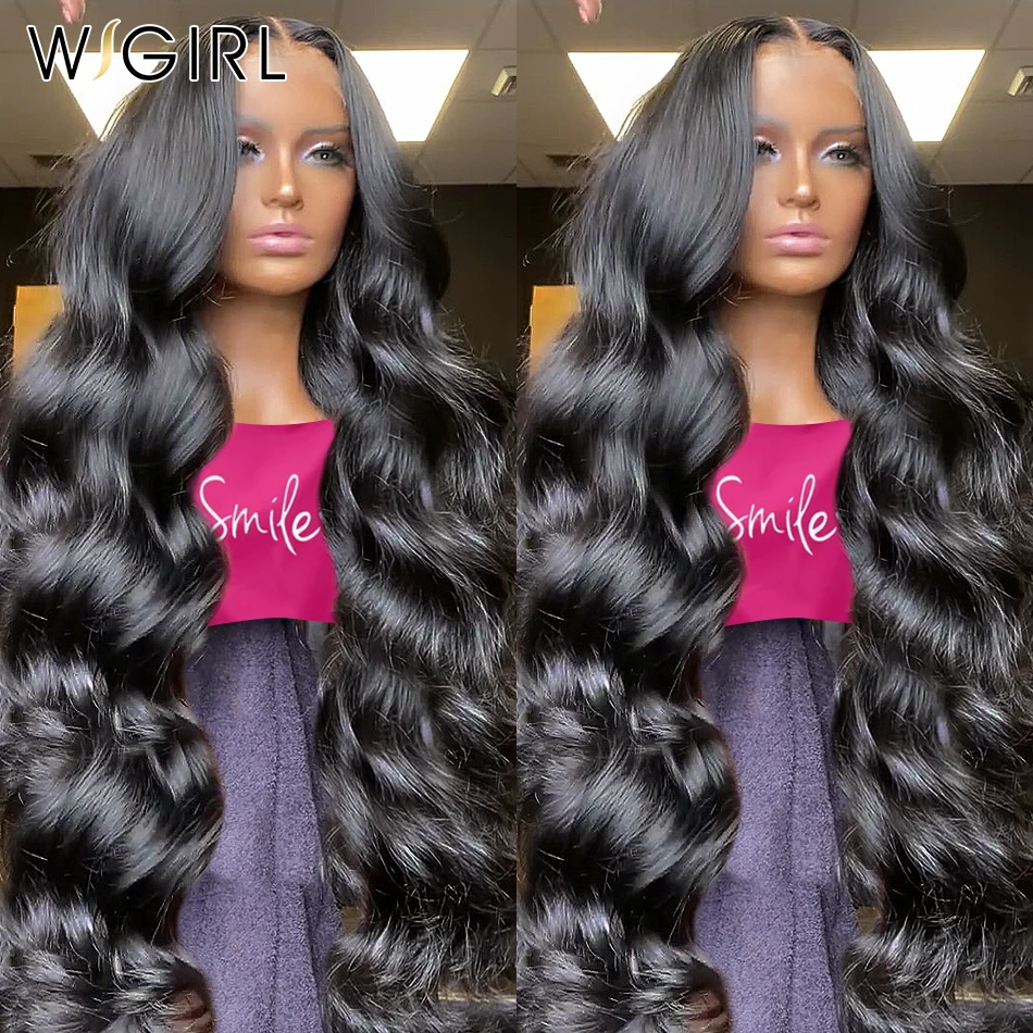 Wigirl 13x6 Body Wave Lace Frontal Wigs 30 Inch Brazilian Transparent Human Hair Wig Pre plucked 5x5 13x4 Hd Lace Front Wig