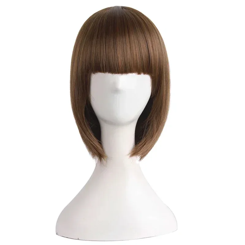 TEK KEN 6 안나 윌리엄스 합성 가발, 코스프레 의상 가발, 모자, 짧은 갈색 머리