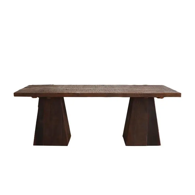 

Solid wood tea table wabi-sabi wind room office coffee retro weathered old wood