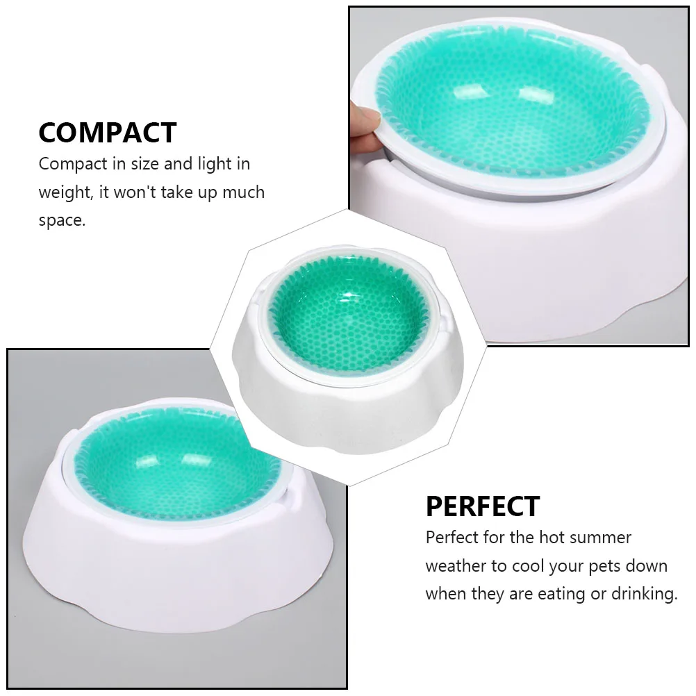

Pet Cooling Tip Cooler for Cats Outdoor Feeding Bowls Cold Summer Small Portable