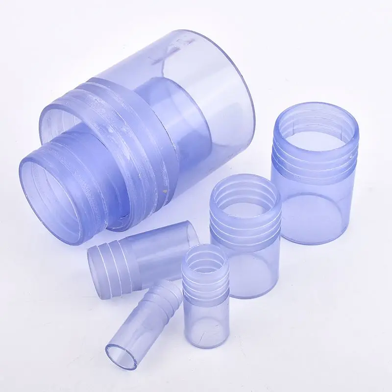 2~5Pc Outer Dia 20~110mm UPVC Transparent Hose Pagoda Connector Adapter Garden Irrigation Water Pipe Soft Hose Joints Fitting