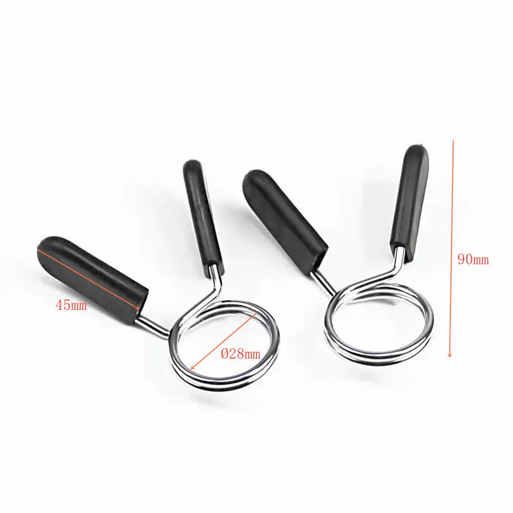 2ชิ้น/ล็อต25/28/30mm barbell CLAMP Spring COLLAR Spring COLLAR GM Dumbbell LOCK ชุดยกน้ำหนักมาตรฐานฟิตเนสการสร้างร่างกายให้ออกกำลังกาย